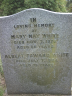 Headstone in Crowell churchyard